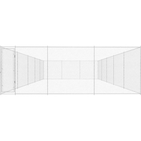 Maison Exclusive - Canile da Esterno in Acciaio Zincato 950x570x185 cm (1/5)