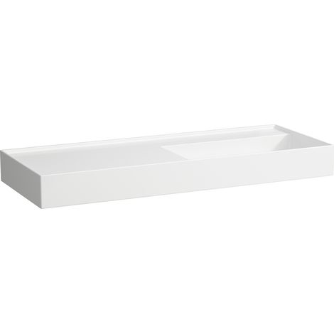 LAUFEN Kartell lavabo, bajo encimera, repisa izquierda, sin (1/3)