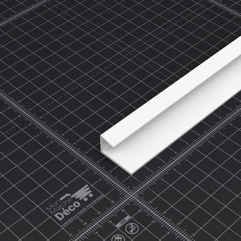 Profil de Finition 10 mm Panneau Douche PVC - L. 2,40 m - Blanc (1/4)