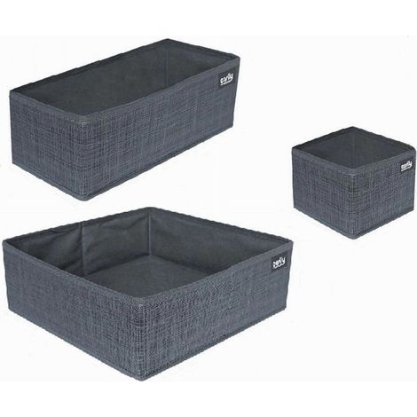 Trade Shop - Juego Caja Organizadora De 3 Piezas Para Cajones De Armario 59456 - (1/4)