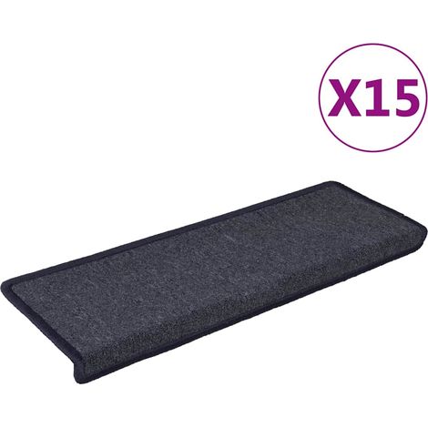 Maison Exclusive - Stufenmatten 15 Stk. 65 x 21 x 4 cm Dunkelgrau (1/5)