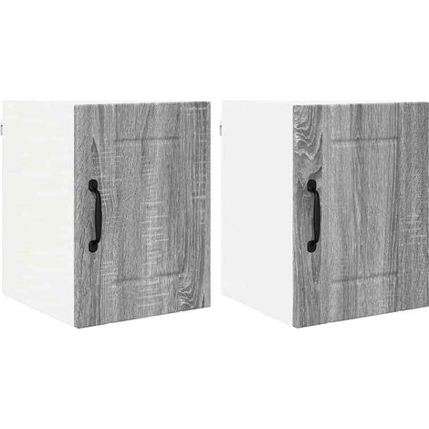 Meubles de Rangement,Armoire de cuisine 2 pcs Gris Sonoma 30 x 31 x 40 cm CFW586372 (1/5)