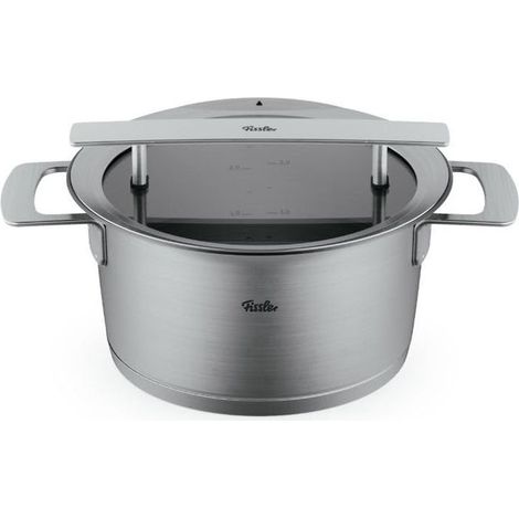 Fissler, Pentola con coperchio Phi Collection, 16 cm, 1.9 l, Acciaio Inox