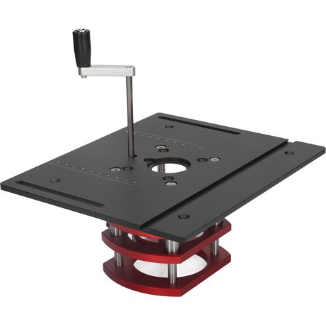 Machine à graver, rainurer, ébarber et chanfreiner le plateau de table en alliage d'aluminium inversé pour le travail du bois, noir (1/5)