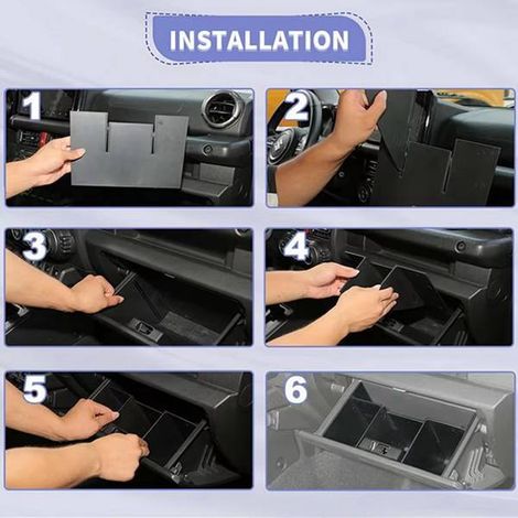 Suitable for 19-25 Suzuki Jimny passenger side storage compartment partition (1/4)