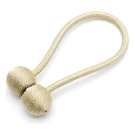 Lot de 2 Embrasses aux Rideaux Rétro Magnétiques , Boucle de Rideau en Résine Dure Décoration avec Magnétisme Durable Puissant pour Home Office Bureau chez Soi (1/5)