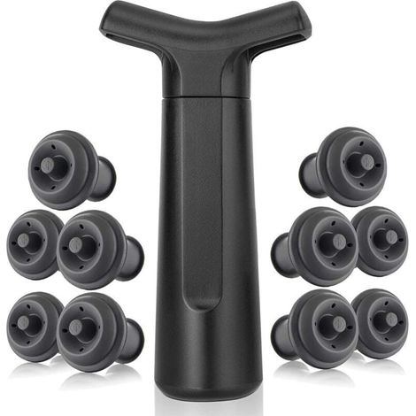 Reusable Wine Stopper/Vacuum Pump/Wine Pourer - The Best Way to Preserve Wine - Valentine's Day Gift (1/4)