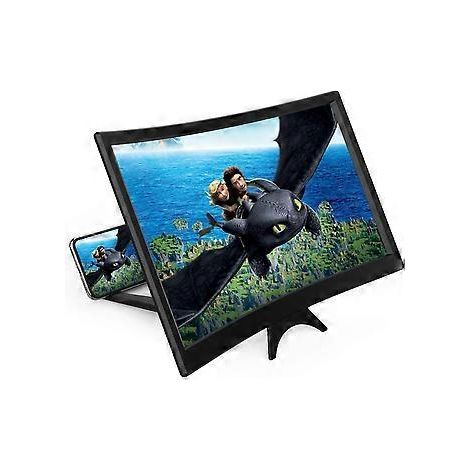 3D-HD-Bildschirmvergrößerung für Mobiltelefone, faltbarer 12-Zoll-Handyständer mit Bildschirmvergrößerung, tragbares und kompaktes Design für Filme, Videos und Spiele