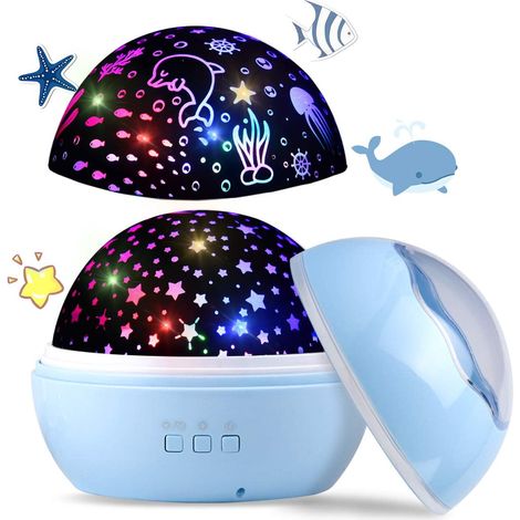 Projecteur océanique avec ciel étoilé, veilleuse pour enfants. (1/5)
