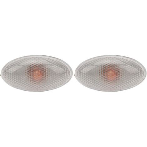 Lot de 2 feux de position latéraux LED 12V – Remplacement pour Peugeot 206 407 607 – Lumière jaune ambre – Haute luminosité et faible consommation (1/5)