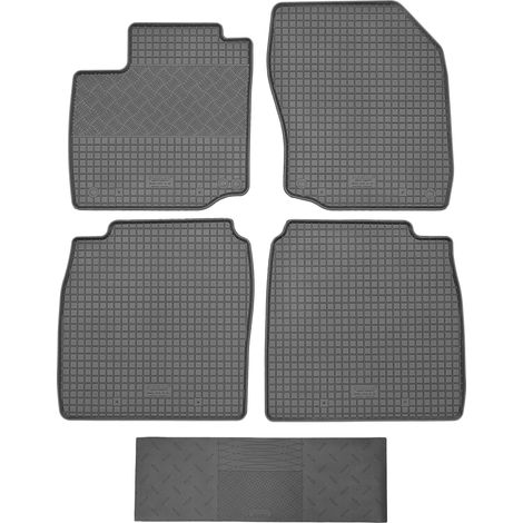 RIGUM 901047 Fußmatten + 900101 Abdeckung - Honda Civic IX Limousine / Kombi / Schrägheck von 2012-2017, Leichtmetallfelgen vorne - EINBAU