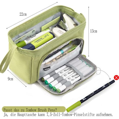 Questa borsa portaoggetti in tela per artisti è realizzata in resistente tessuto Oxford e offre ampio spazio per riporre vari strumenti creativi, risultando ideale per la scuola, i viaggi e come regal