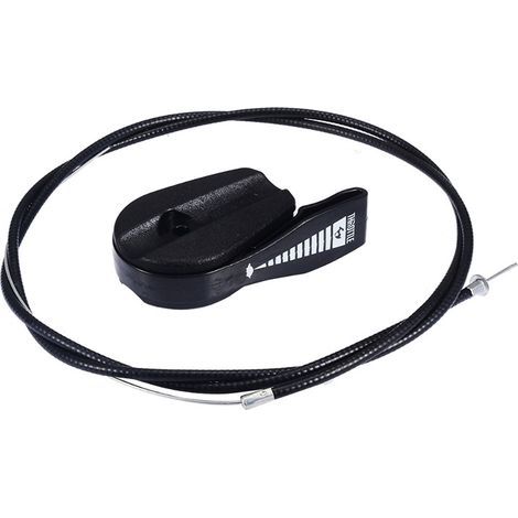 Universal 39" Throttle Cable Switch Control Replacement Kit for Garden Lawn Mowers (Black, 1m) (1/4)