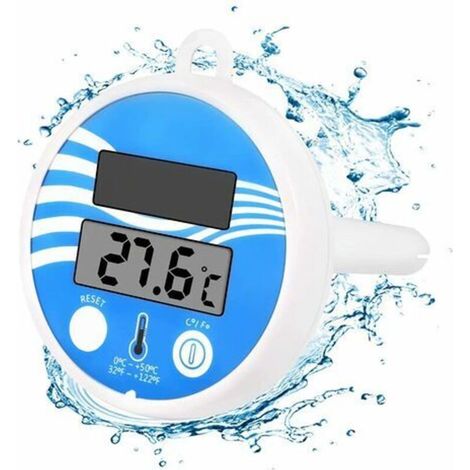 Thermometre Flottant Solaire - Affichage Numerique 0 1 C - Pour Piscine Spa Aquarium - 1 Unite (1/5)