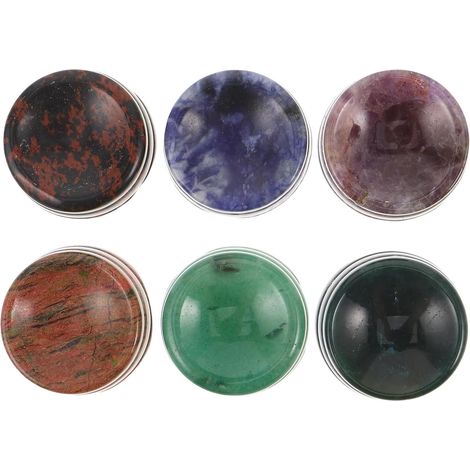 Socle pour boules de cristal en agate naturelle, lot 6, support stable (1/5)