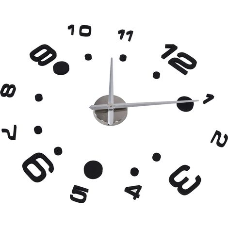 Kit d'horloge murale numérique 3D à monter soi-même avec échelle adhésive, horloge de décoration durable pour la maison