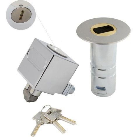 WOLFPACK LINEA PROFESIONAL candado empotrar llave plana c-2 macho