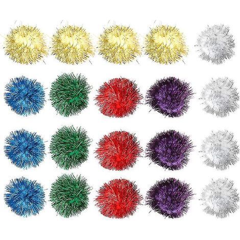 Set mit 20 glitzernden Katzenbällen (1/3)