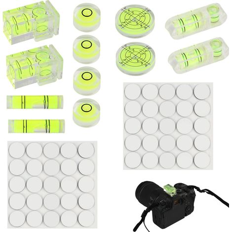 Mini-Wasserwaage, 13-teiliges Universal-Set, kompakte Wasserwaage, kleine Wasserwaage für Camping, Heimwerken, Fotografie, Elektroinstallation, Wasserwaage für Wohnmobil
