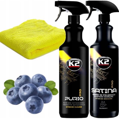 K2 Satina Purio 2x1L PRO Pflegemittel zur Reinigung des Fahrzeuginnenraums (1/5)