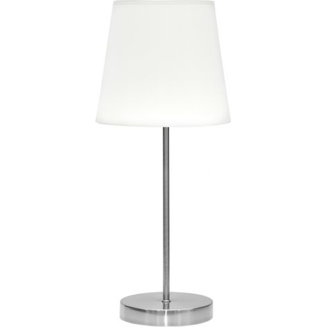 Lampe de table abrila Maldives métal nickel 46 cm