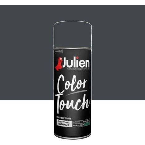 Bombe de peinture JULIEN Color Touch Anthracite ral 7016 Satin 0,4 L (1/2)