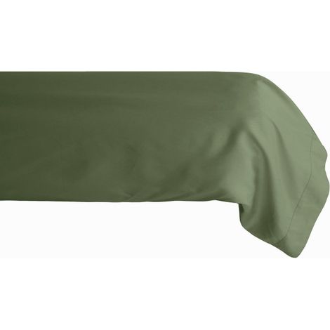 Taie de traversin percale pur coton peigné longues fibres 80 fils/cm² Vent du sud - Mousse - 43 x 195 cm