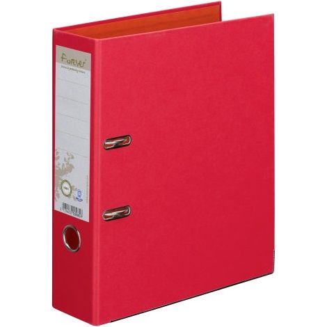 Classeur à levier carton recyclé Exacompta Forever dos 8 cm bicolores couleurs assorties - Lot de 10 (1/5)