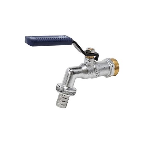 Rubinetto a sfera da giardino PN16 raccordo per tubo flessibile export ø1/2 x ¾ in