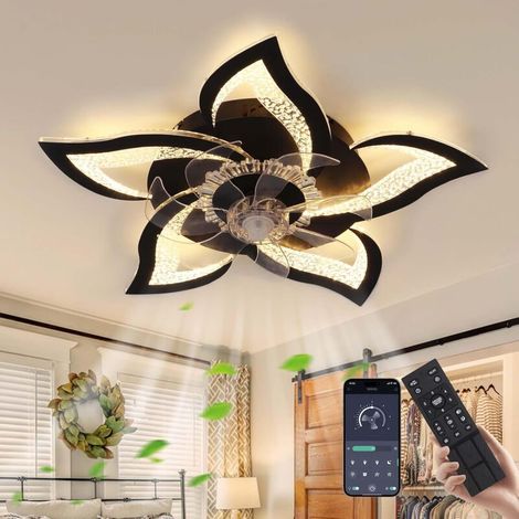 Leiser 60-W-Deckenventilator mit Fernbedienung – 4000 lm LED-Beleuchtung – 6 Geschwindigkeitsstufen – Farbtemperatur 3000 K bis 6000 K (1/5)