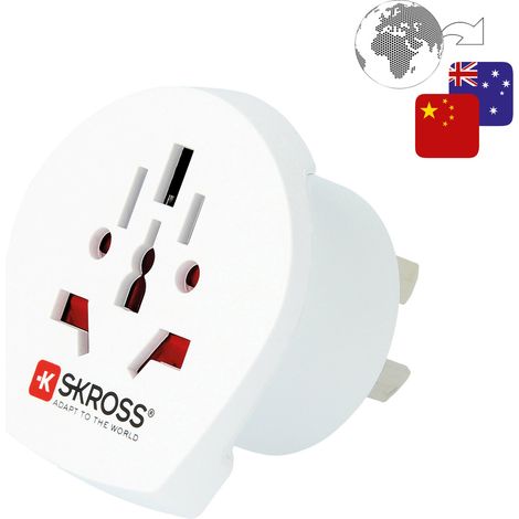 Skross 1.500222-E Reiseadapter CA W to AUS/CHINA (1/5)