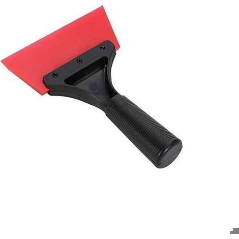 Générique Raclette en Caoutchouc Silicone, raclette Voiture 12,7 cm, essuie-Glaces, poignée coudée Confortable antidérapante Miroir (1/4)