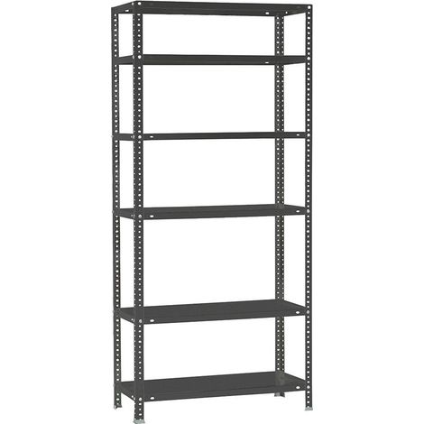 Simonrack Außenregal aus Metall Anthrazit 6 Regale