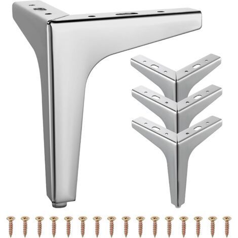 4pcs metal furniture legs, 15cm triangular legs for sofa, coffee table, TV, cabinet and other furniture. (1/5)