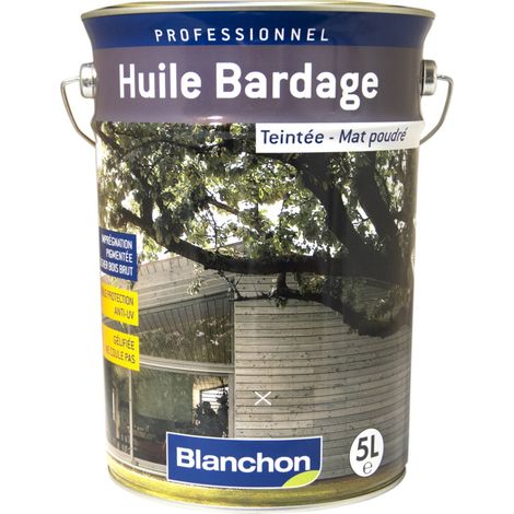 Huile bardage blanchon teintée opaque gris naturel 5L