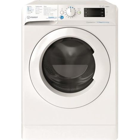Lave-linge séchant INDESIT BDE76435WVFR - 7 / 6 kg - Induction - L60cm - 1400 trs/min - Blanc (1/4)