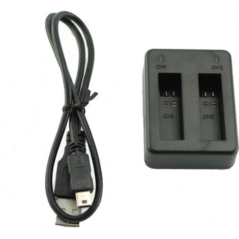Cargador externo baterias Dual Camara GOPRO HERO 4 (carga 2 baterias)