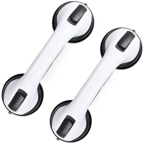 Poignée ventouse de douche 2 PCS - Amovible sans perçage, ABS, forte prise pour seniors et handicapés (1/4)