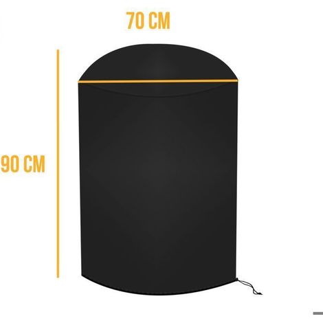 Bâche de protection pour barbecue imperméable, anti UV - 70 x 90 cm - Noir - Label (1/5)