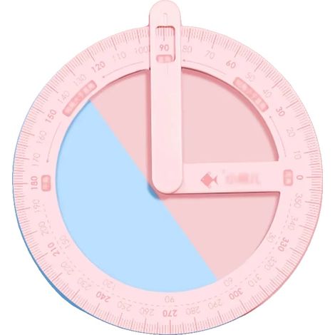 Geodreieck, Bildungswerkzeug, Leichtes Design, Rosa (1/2)