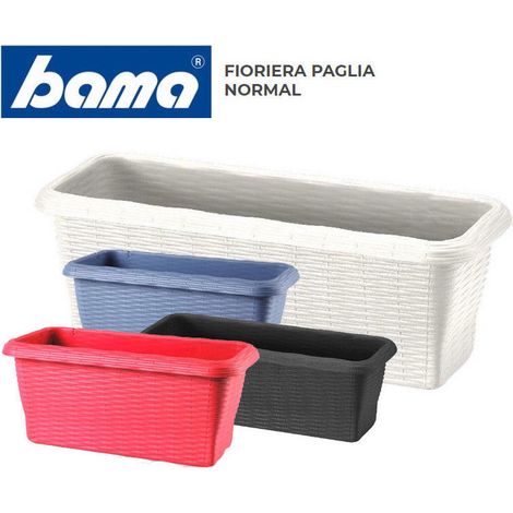 fioriera paglia cm 40 antracite