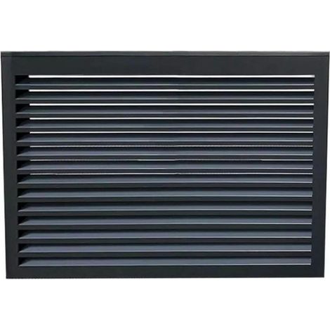 Panneau habillé face arrière pour cache climatiseur en aluminium gris anthracite – Hauteur 860 mm – Largeur 1090 mm – Décroché arrière 7 cm – Decoclim