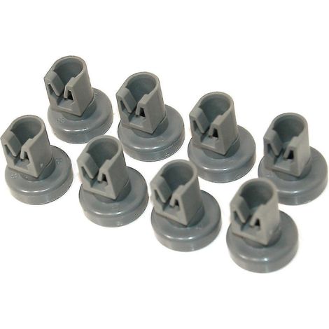 8 roulettes universelles pour panier supérieur de lave-vaisselle (compatibles avec Electrolux, Zanussi, AEG, Favorit, Juno, Privileg)