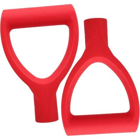 2 Pièces Poignée Pelle Accessoires De Chasse-Neige Pelles pour Creuser Manche De Machine De Déneigement Outils d'hiver pour La Neige Outils De Pelletage De Neige PP Rouge (1/5)