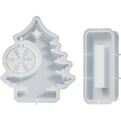 Stampo in silicone a forma di fiocco di neve, decorazioni natalizie,