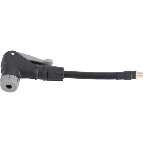 Adaptateur flexible 2 en 1 pour gonfleur, embout à valve US et FR, tuyau prolongateur en caoutchouc (1/5)