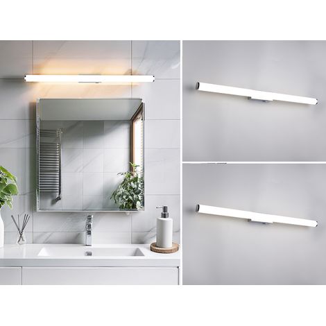 2er SET Bad Spiegelleuchten mit Schalter, Licht neutralweiß, Breite 80cm (1/5)