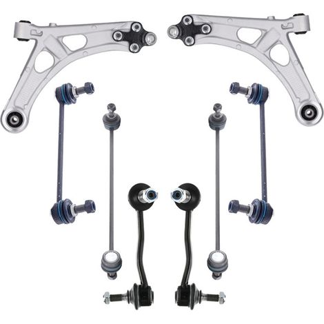 KIT BRACCIO OSCILLANTE 8 PEZZI COMPATIBILE CON PEUGEOT 408 II (FP, F3) Hybrid 180 (F3D / Kit Sospensione Completo OE/OEM / Bracci Oscillanti + Testine Sterzo / Sostituzione Diretta OEM (1/5)