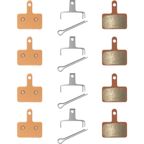 Lot de 4 Plaquettes de frein, Semi-métal, Haute résistance, Pour Deore TRP Tektro, Vélo électrique (1/5)