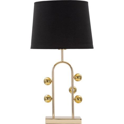 Lampe à Poser en Métal "Bubble" 61cm Or & Noir (1/5)